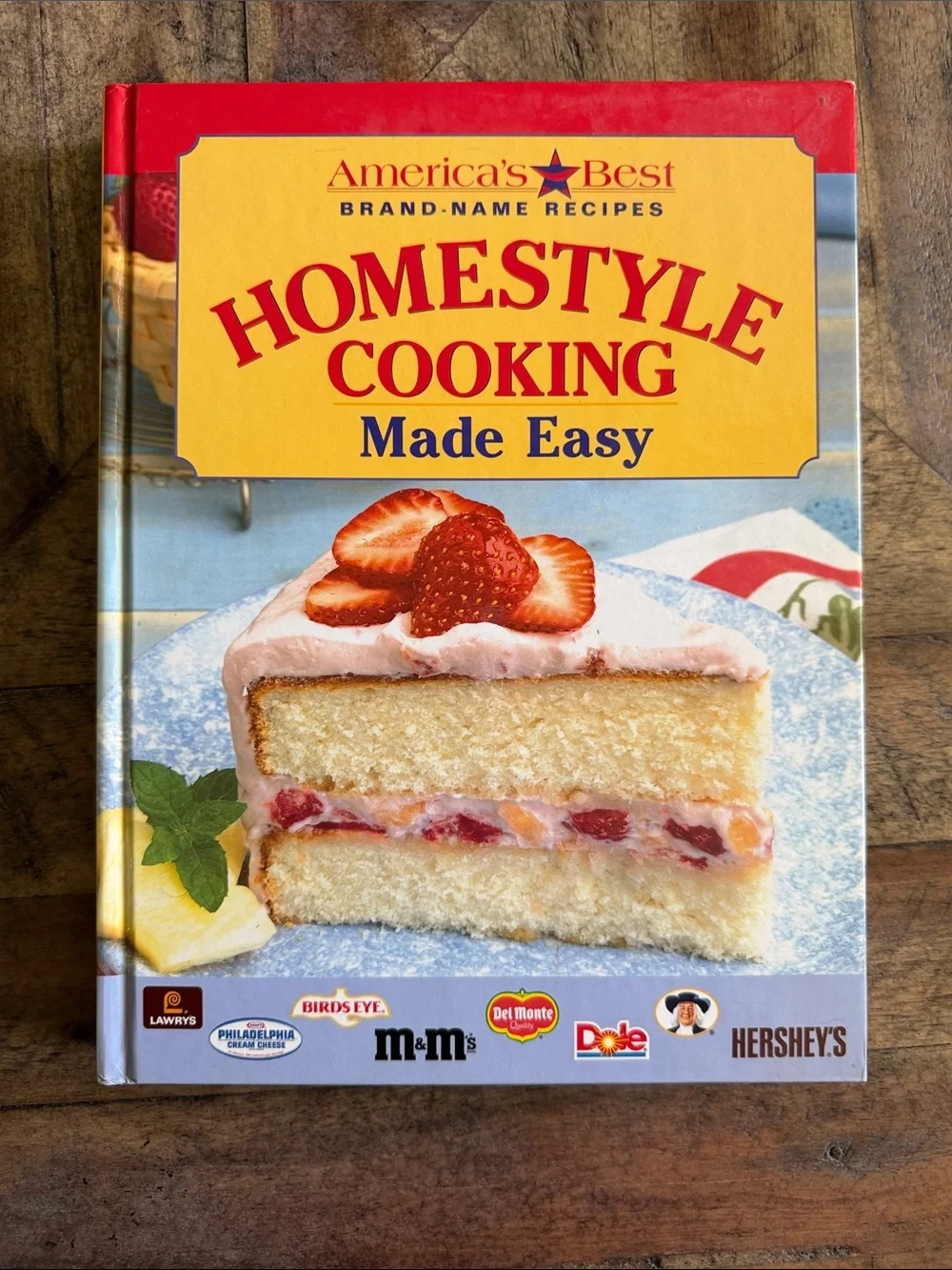 America’s Best Homestyle Cooking Made Easy Cookbook - Red/Yellow Cover